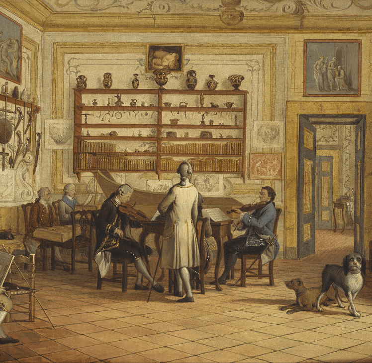 K. Mackenzie, 1st Earl of Seaforth, 1744 - 1781, at home in Naples: concert party @Google Art Project, Public domain